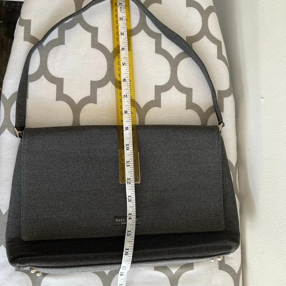 Kate Spade Gray Denim Shoulder Bag